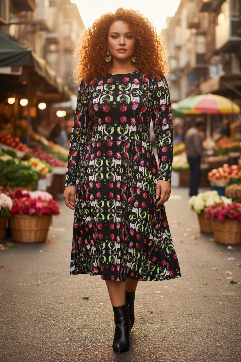 Vestido flores - Pelirroja mercado