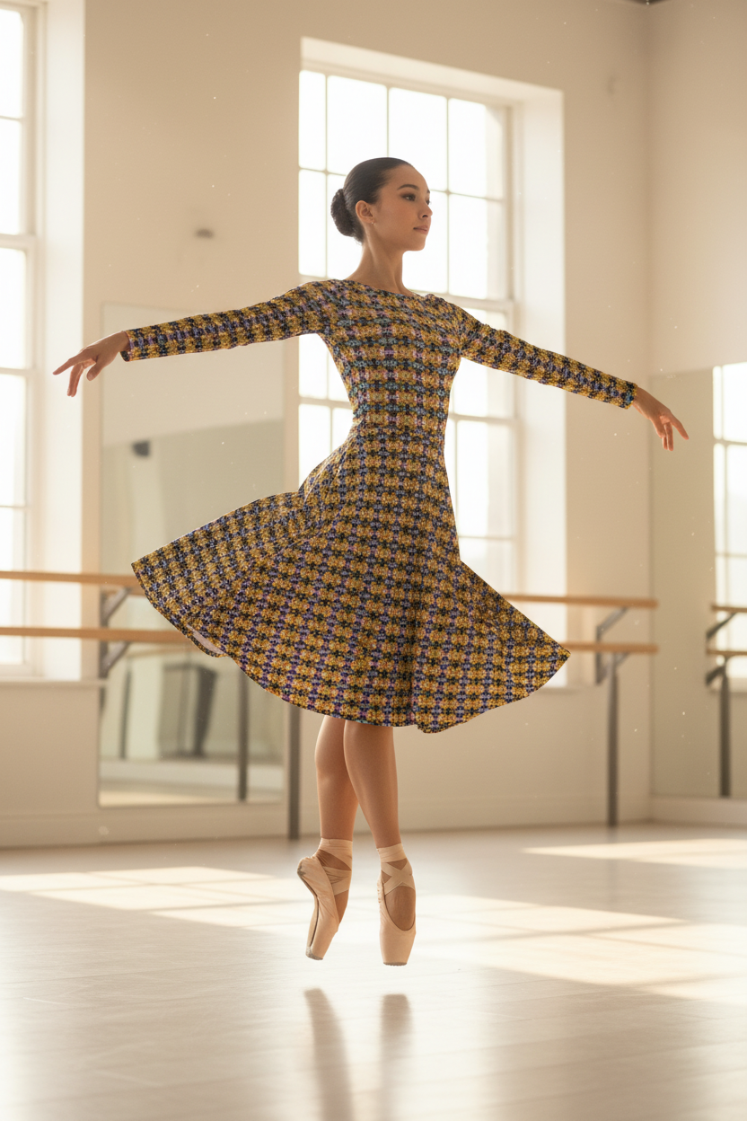 Vestido geométrico - Ballet