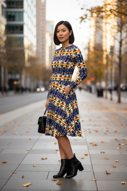 Vestido manga larga - Otoño