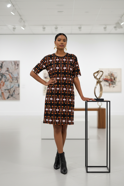 Vestido naranja - Galería de arte