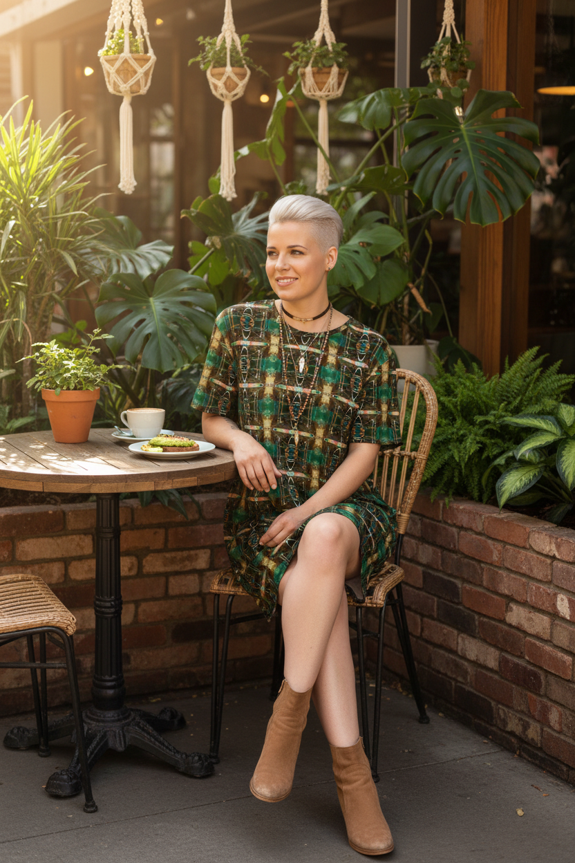 Vestido tierra - Boho brunch
