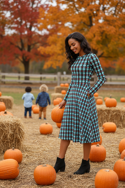 Vestido turquesa - Pumpkin patch