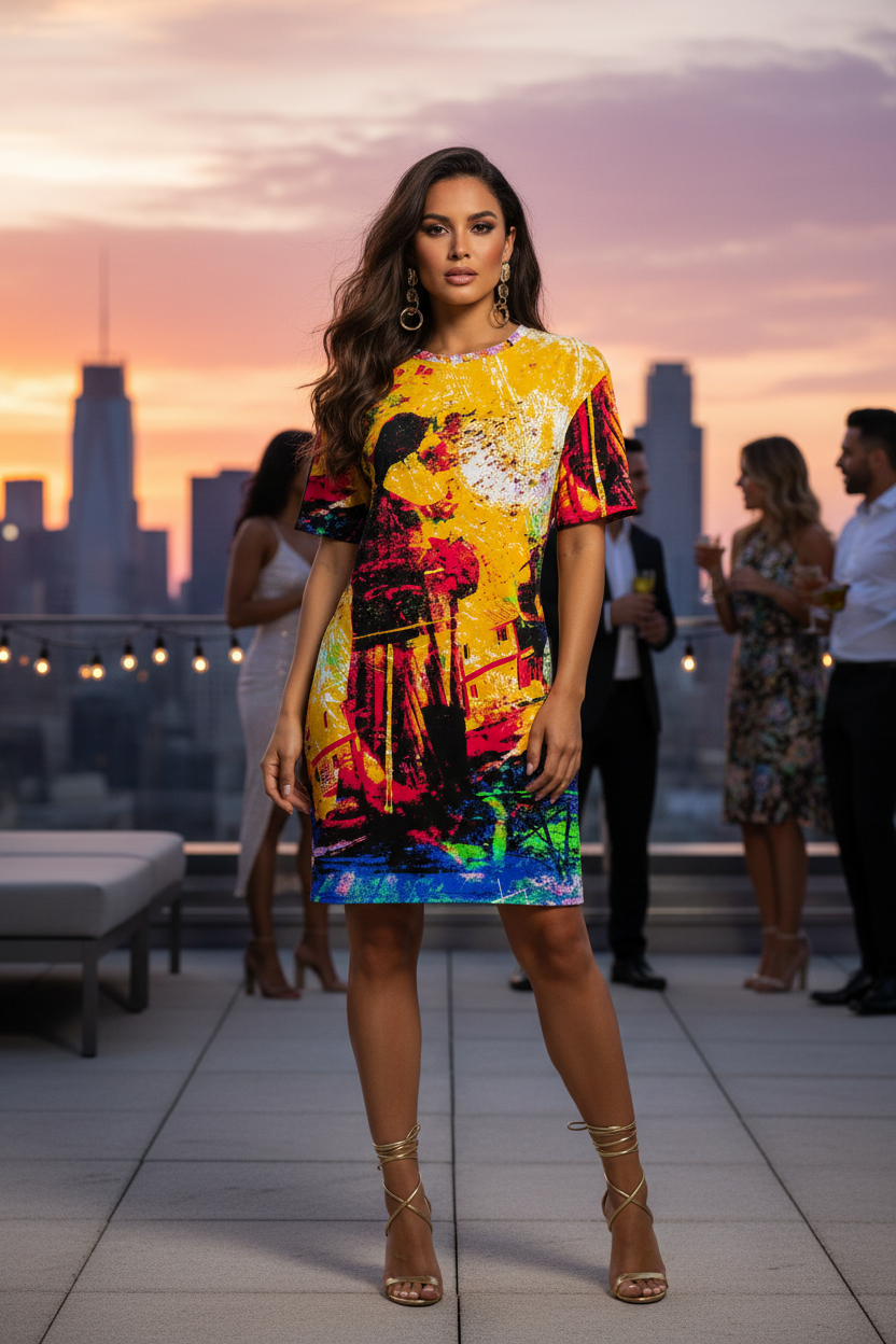 Vestido urbano neón - Rooftop